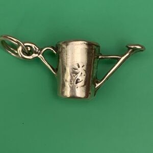 Watering Can Sterling Silver Jewelry Charm #vintage #garden